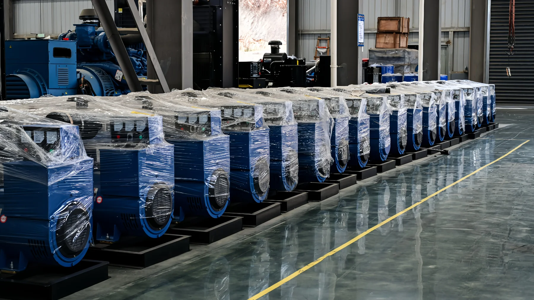 Packaged equipment and workshop stock