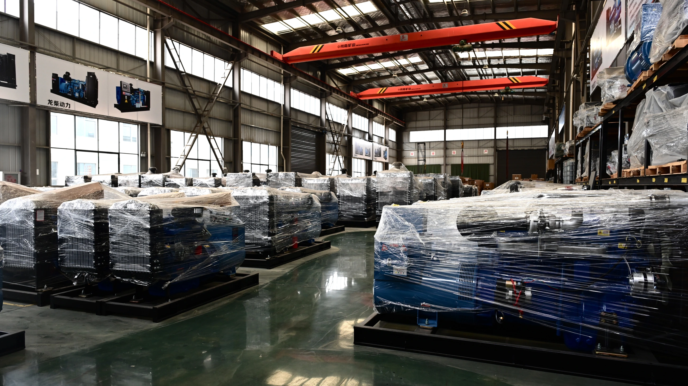 Inside the generator workshop